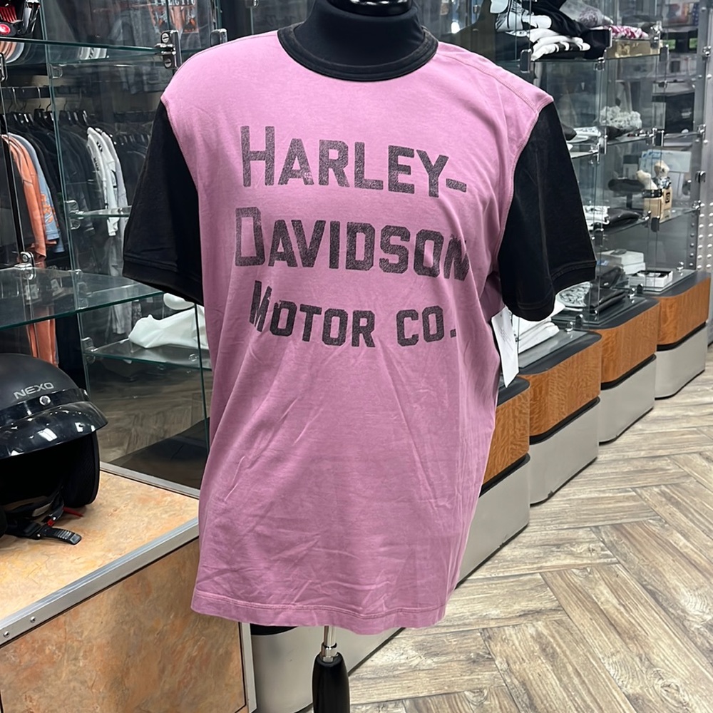 Harley-Davidson Men's Amplifier Colorblock Tee - Dusky Orchid